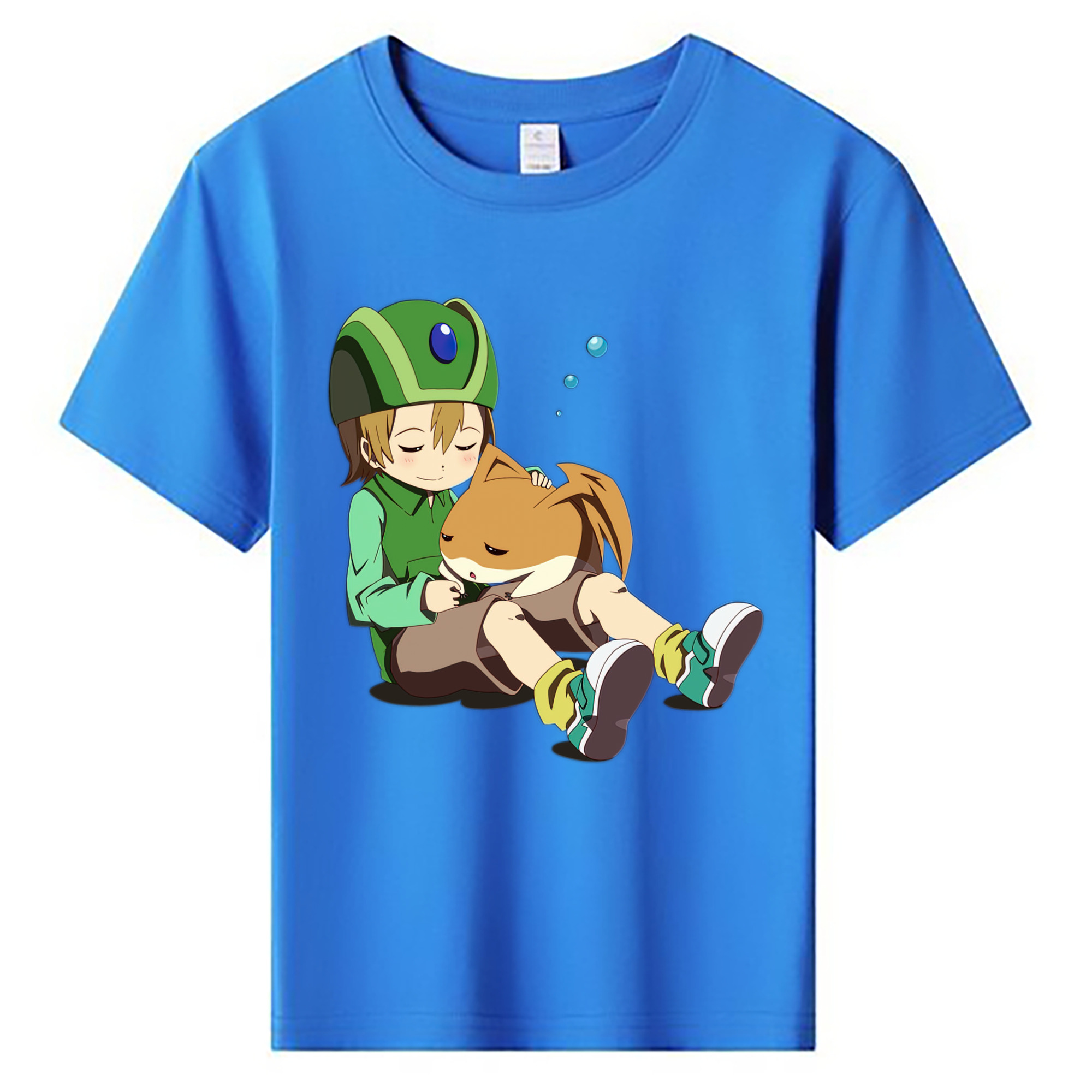 （画像用） Digimon デジタルモンスター/デジモン 綿100％キッズTシャツ（フロントプリント）